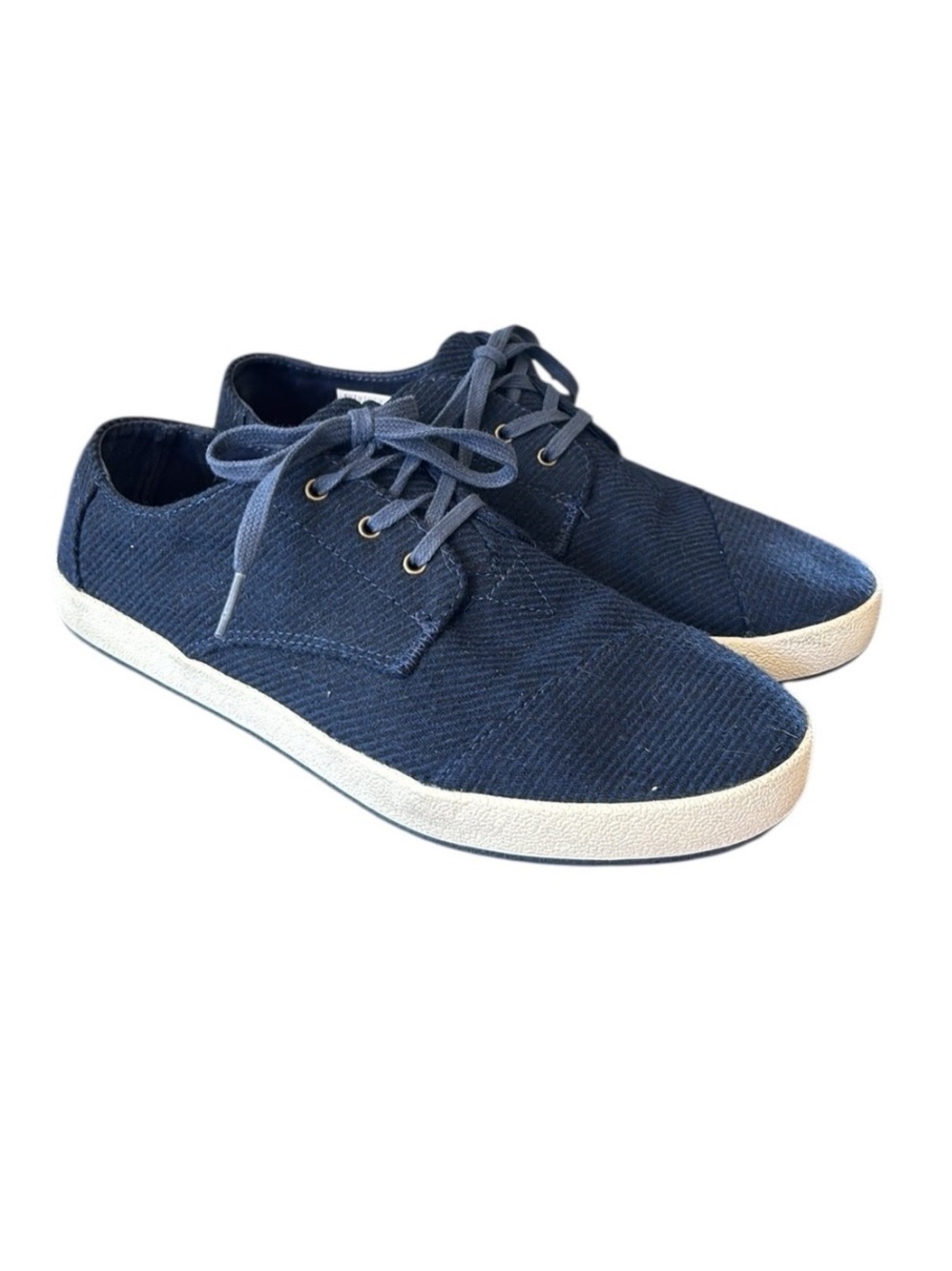 Toms Paseo Blue Wool Knit Sneakers Size 10‎